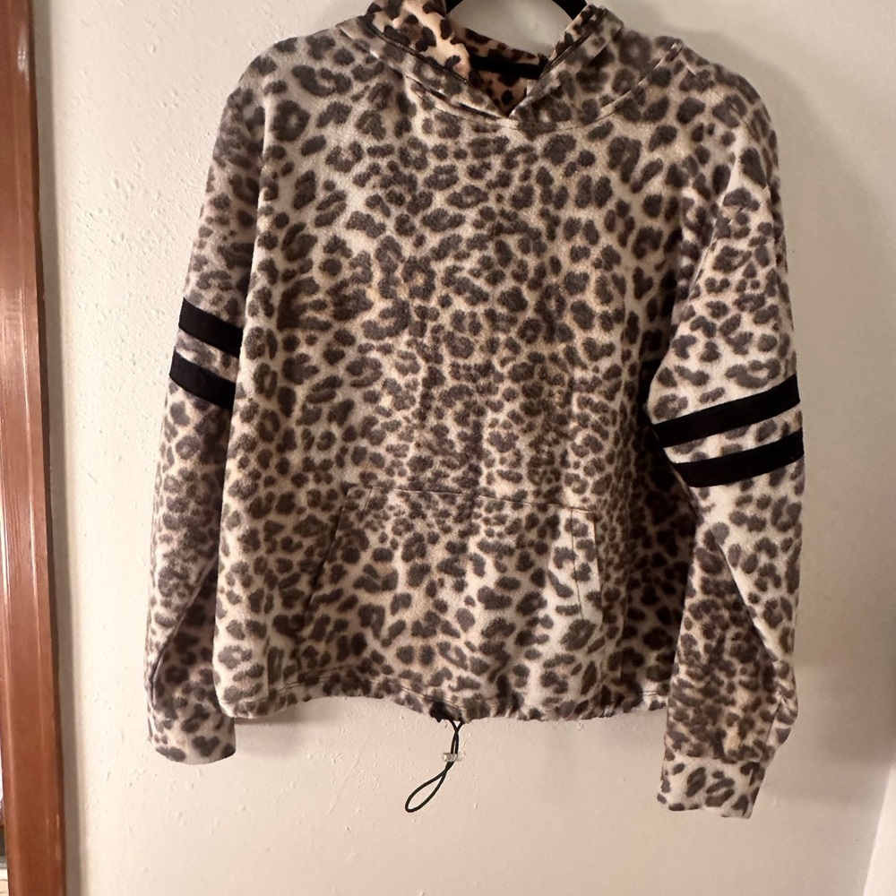 No boundaries junior cheetah print hoodie